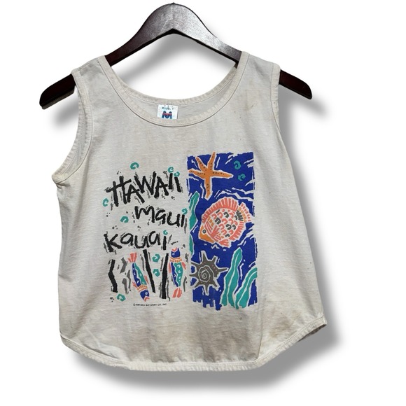 Tops - Vintage Model T Hawaii Maui Kauai Tank Top *Stained Women's Size M 17 x 19